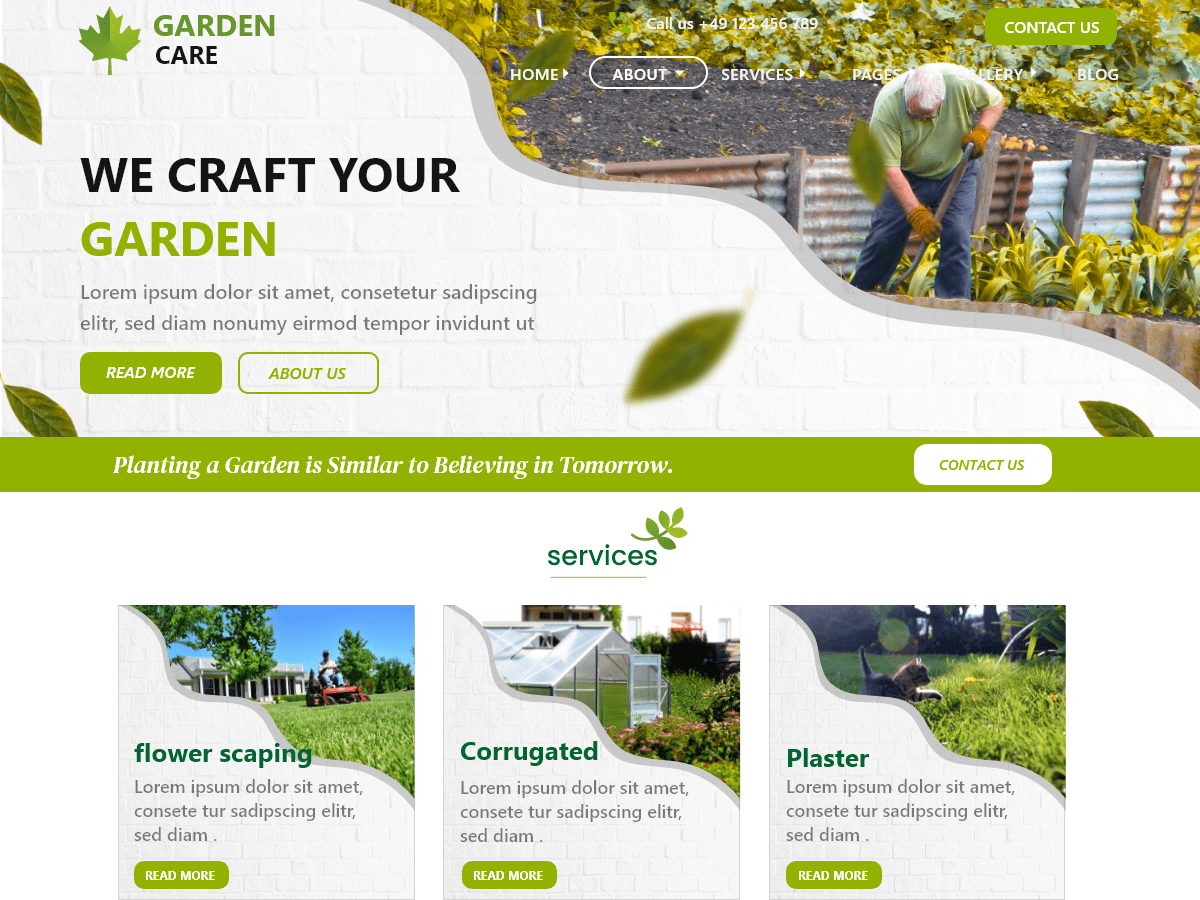 Garden Landscaping Coach WordPress 主题