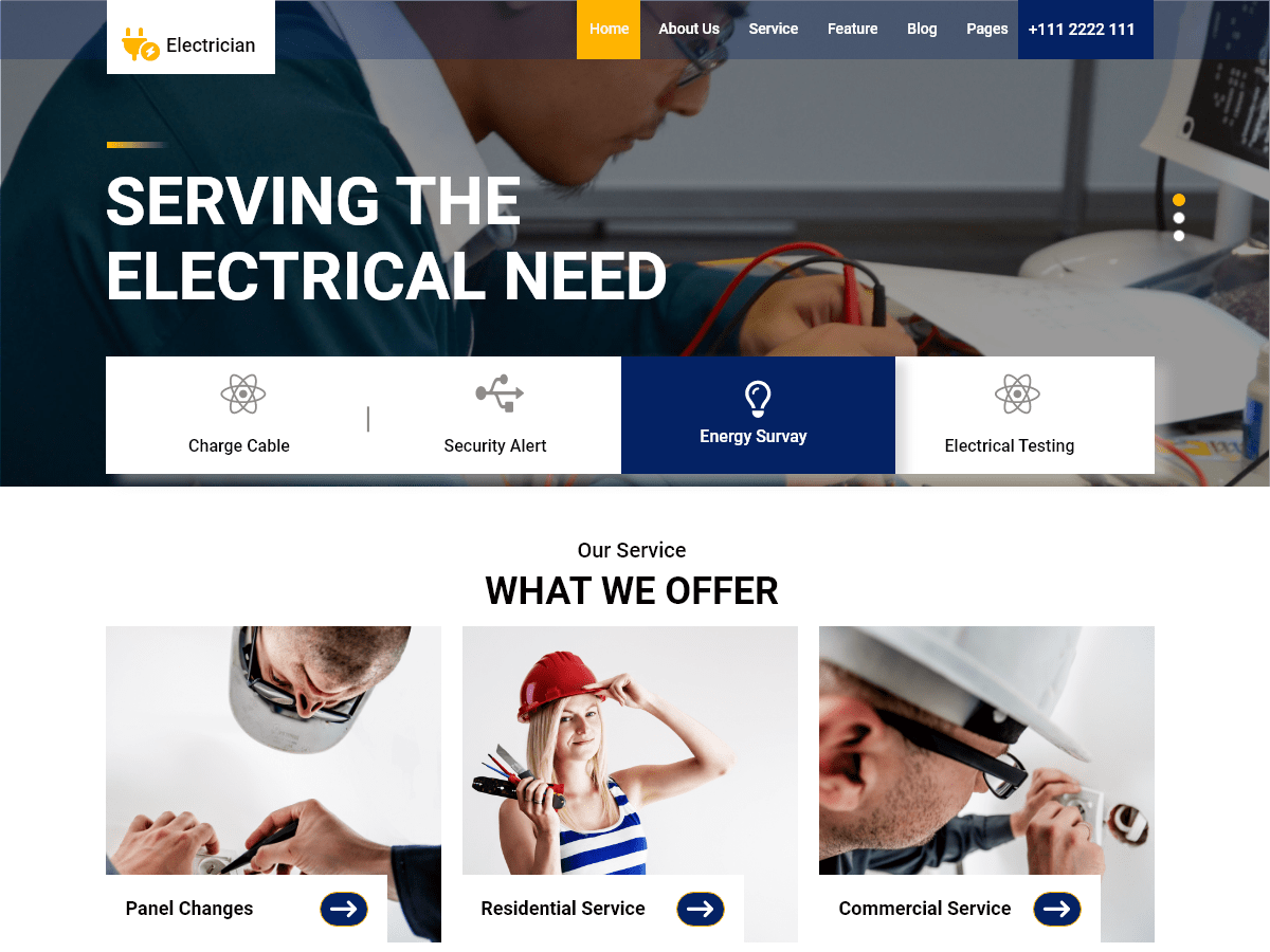 Smart Electrician WordPress 主题