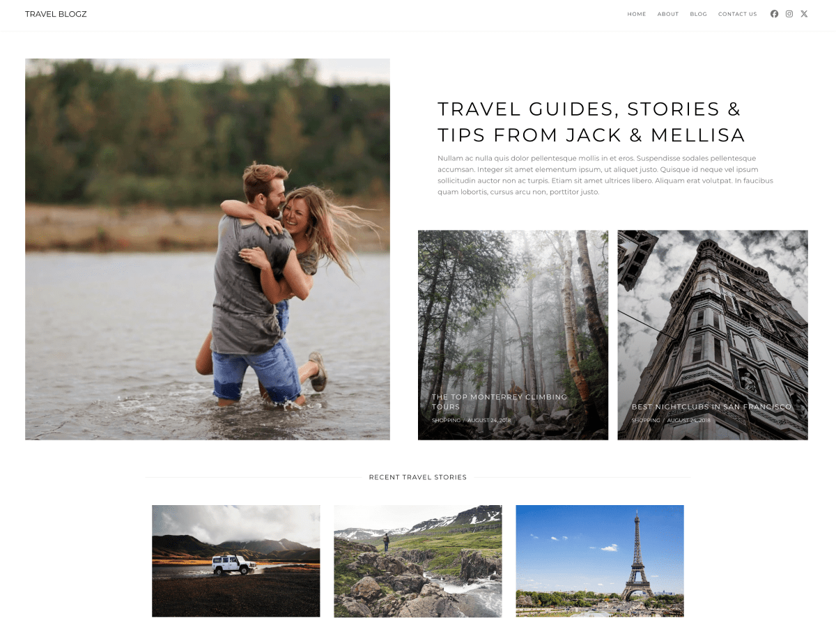 screenshot-58 Travel Blogz WordPress 主题