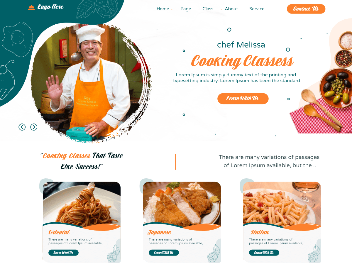 screenshot-595 Cooking Master WordPress 主题