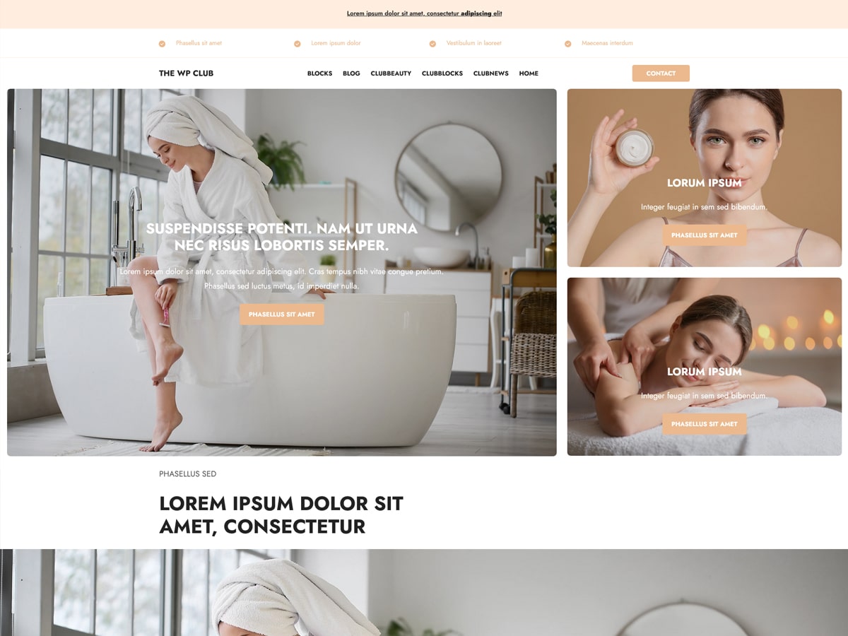 ClubBeauty WordPress 主题