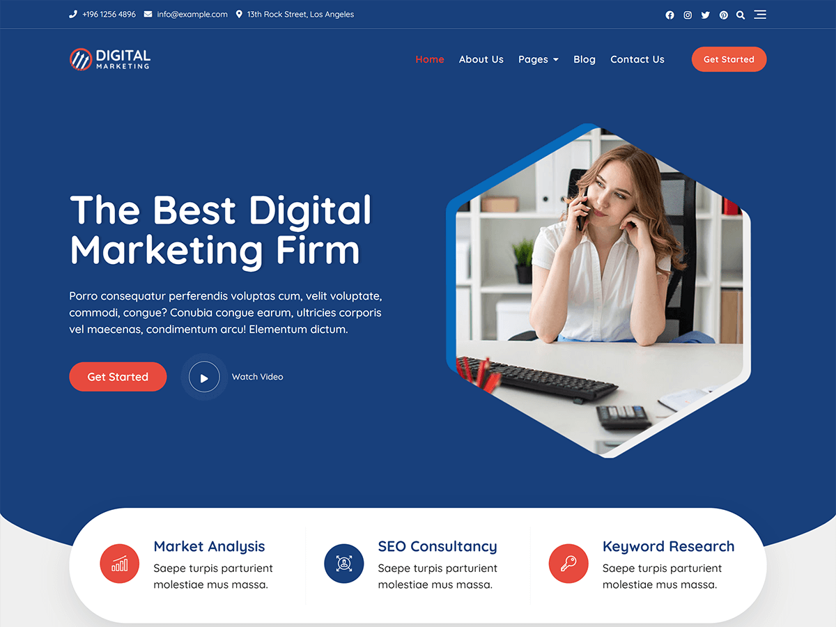 Bosa Digital Marketing WordPress 主题
