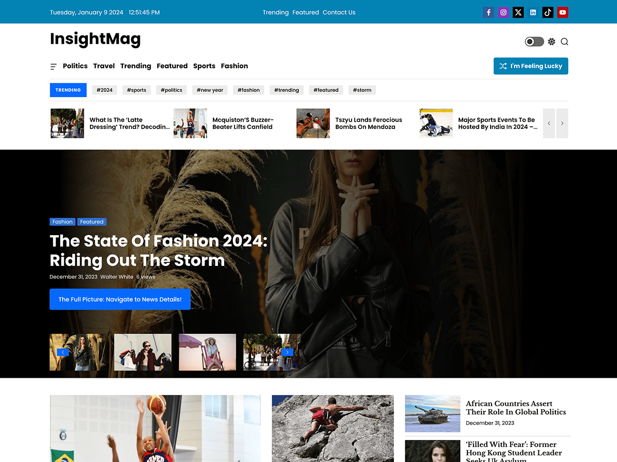 InsightMag WordPress 主题