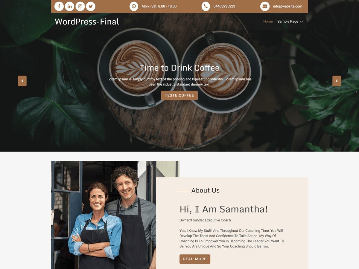 Goldy Cafe WordPress 主题