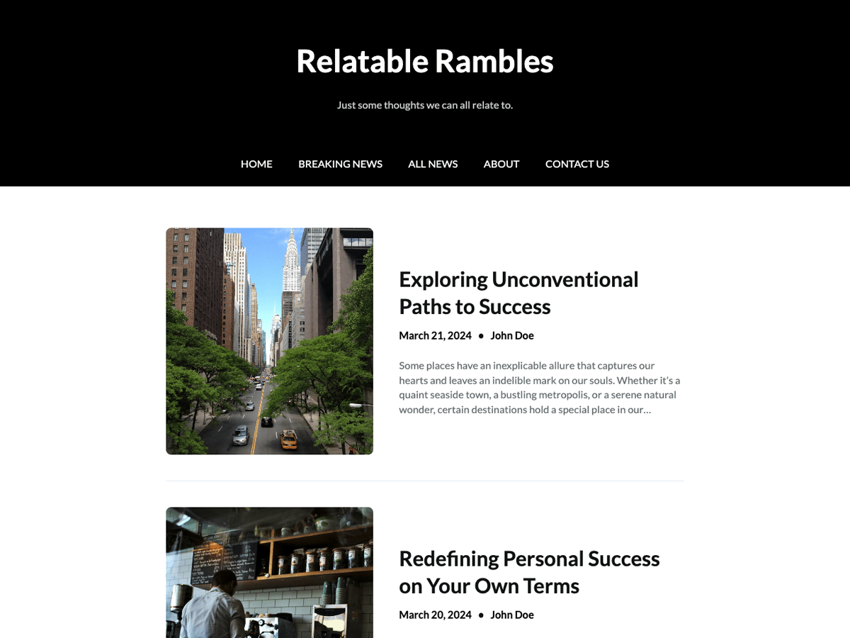 Writers Weekly WordPress 主题