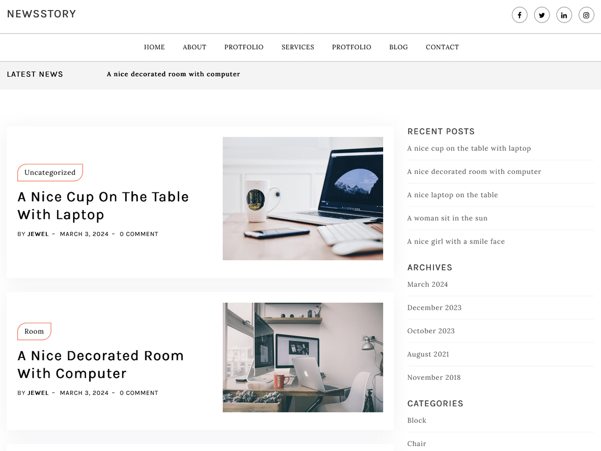 Newsstory WordPress 主题