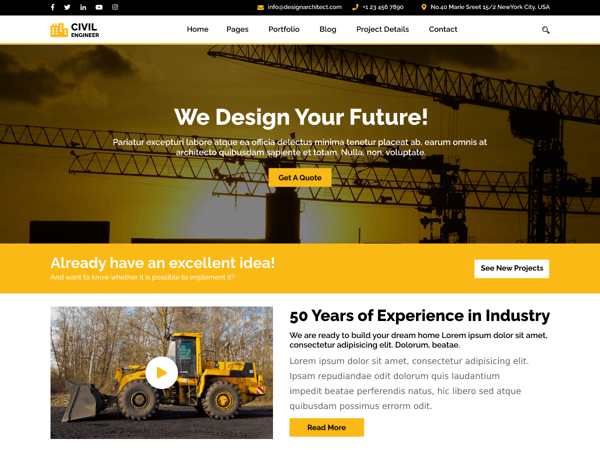 screenshot-649 Civil Engineering WordPress 主题