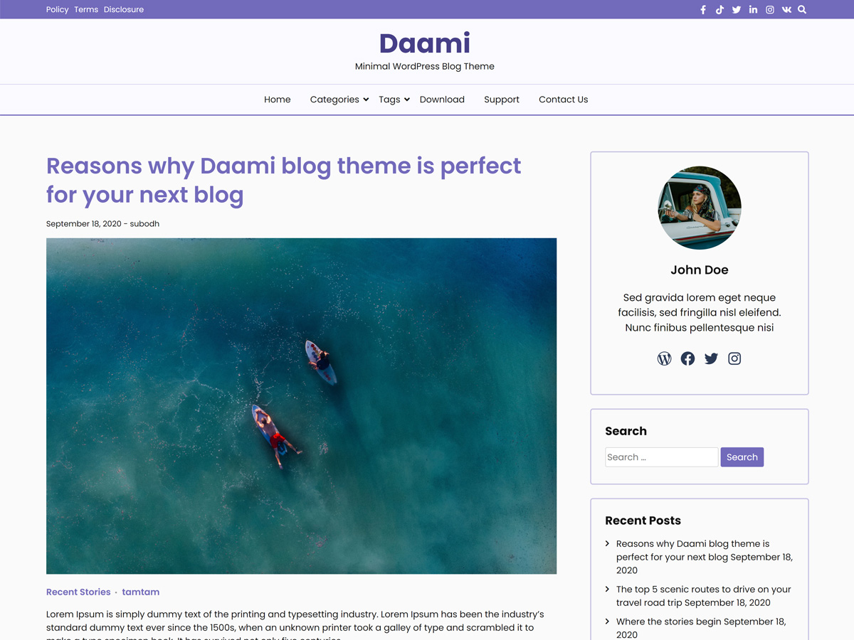 screenshot-65 Daami WordPress 主题
