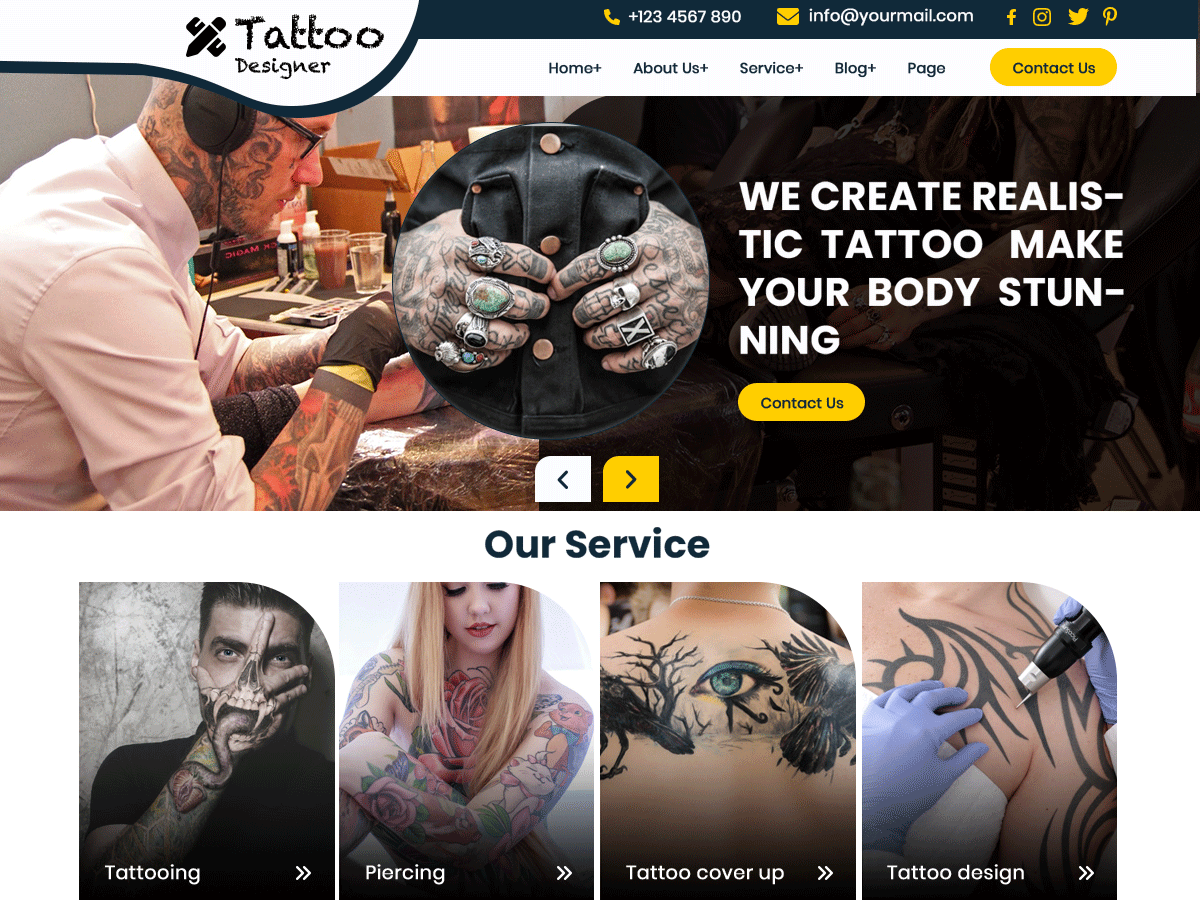 screenshot-651 Tattoo Designer WordPress 主题