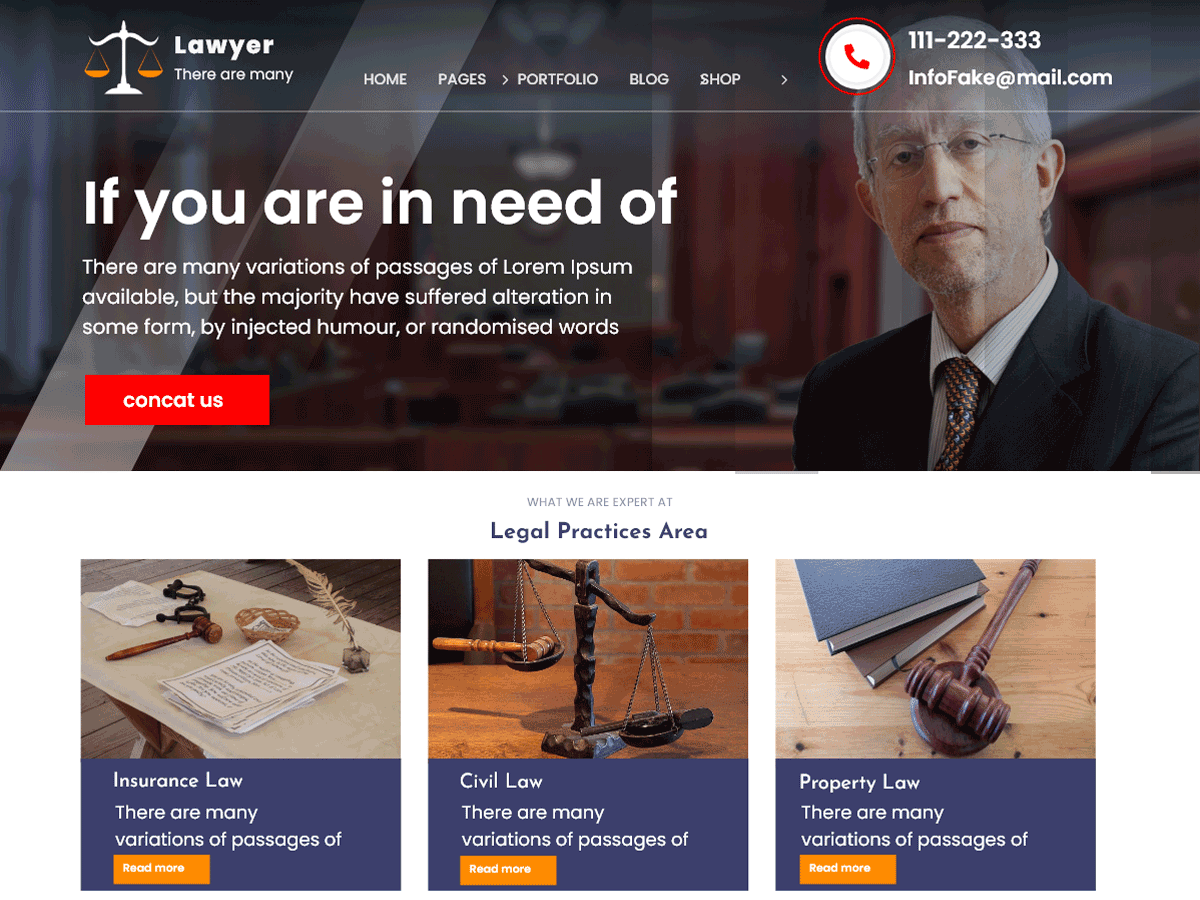 screenshot-652 Personal Lawyer WordPress 主题