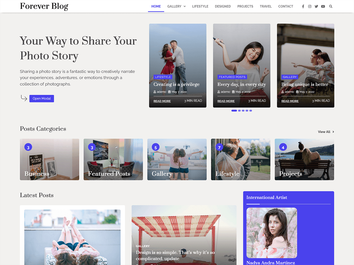 Forever Blog WordPress 主题