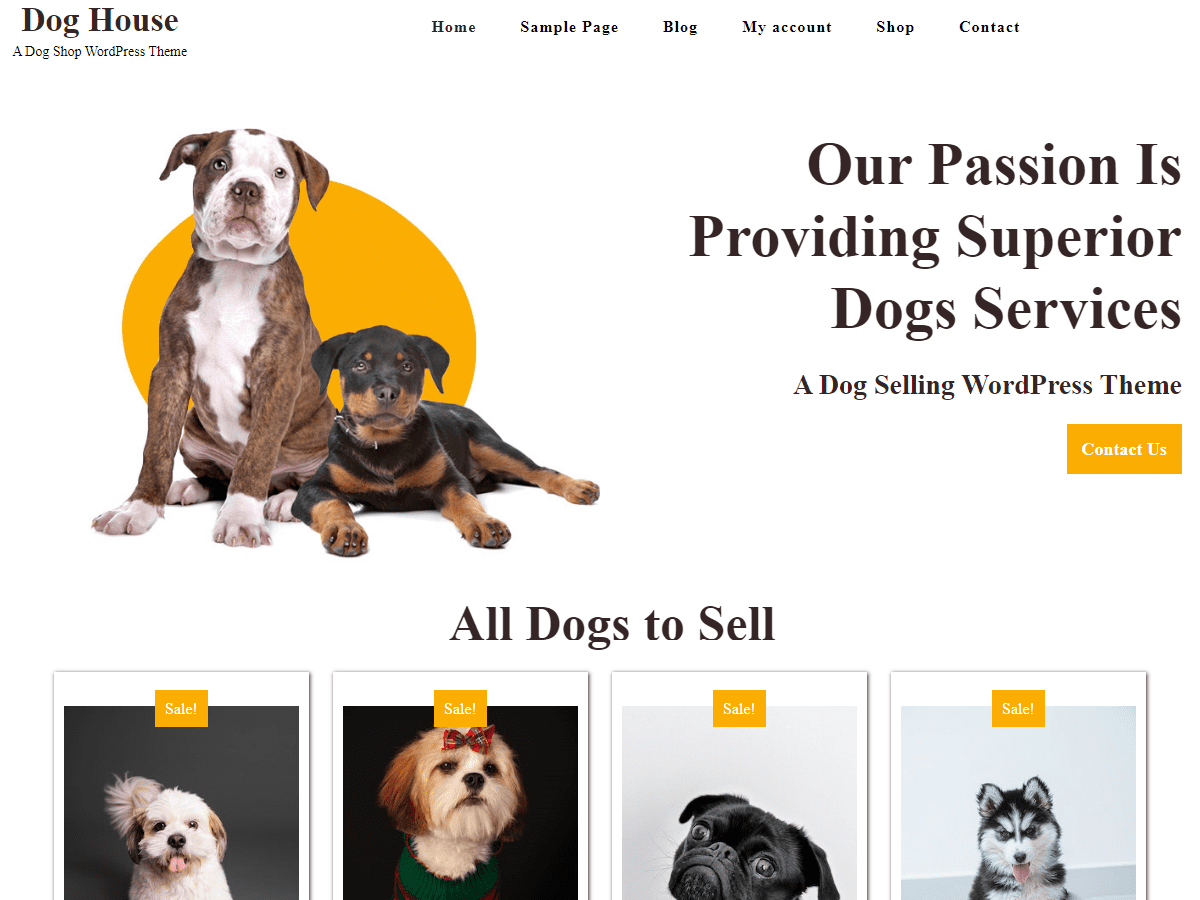 Dog House WordPress 主题