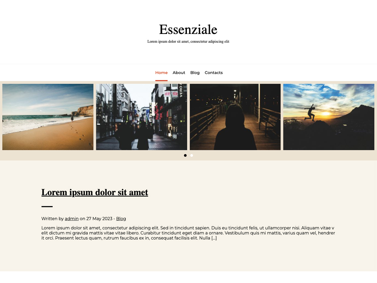 Essenziale WordPress 主题