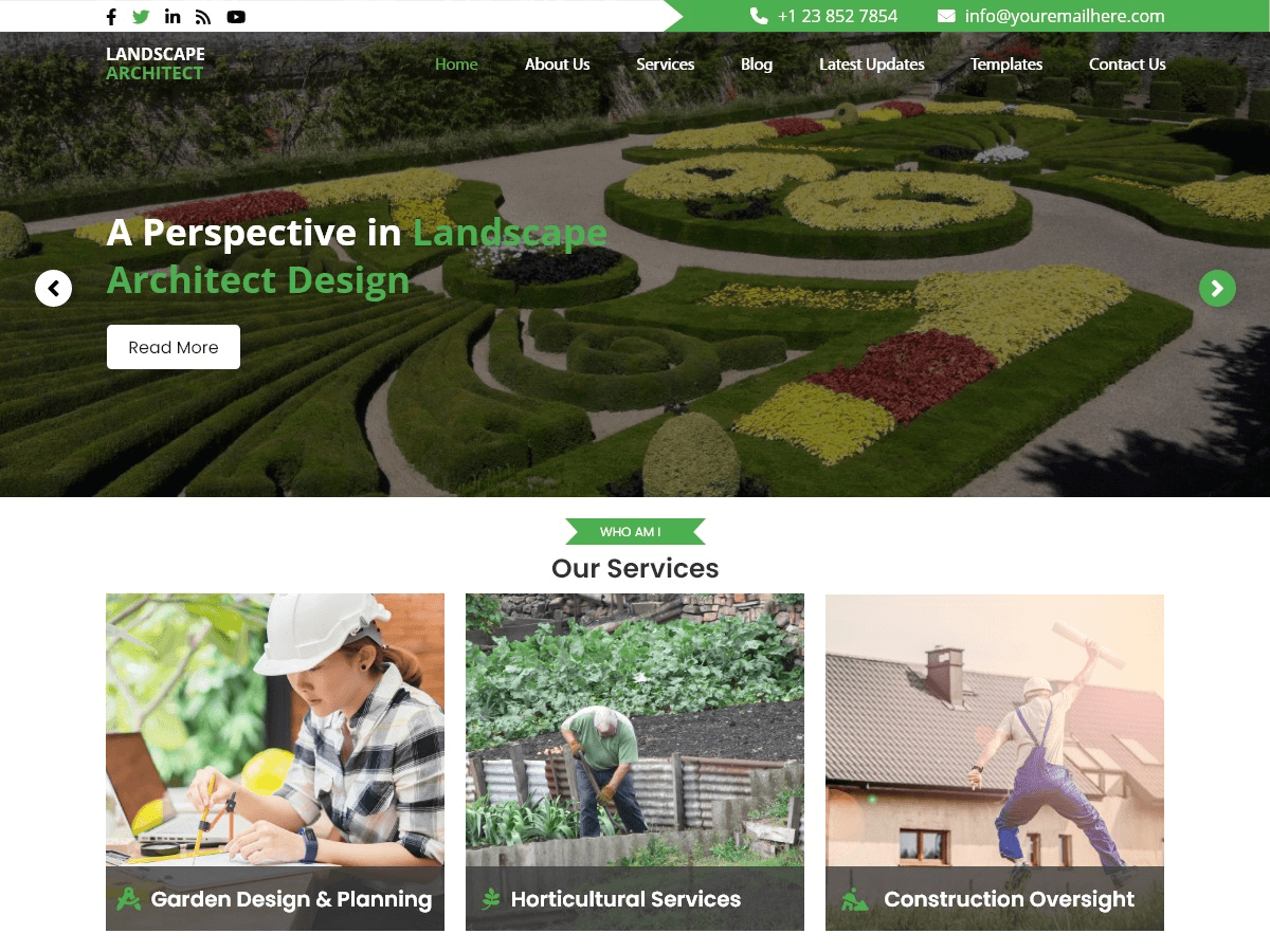 Landscape Architecture WordPress 主题