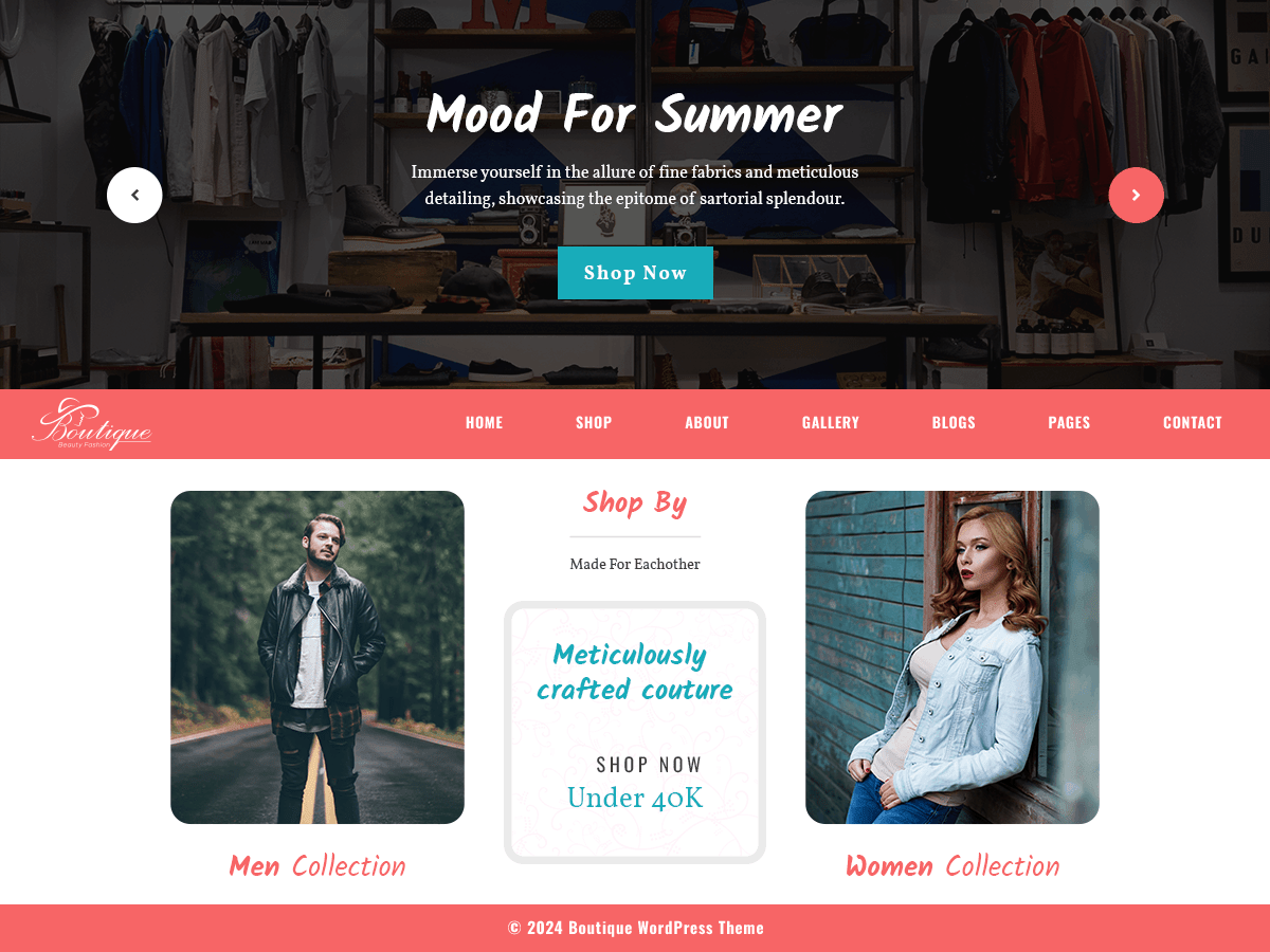 Boutique Shop WordPress 主题
