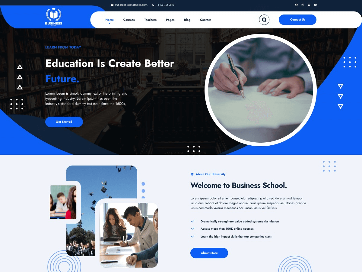 Business School WordPress 主题