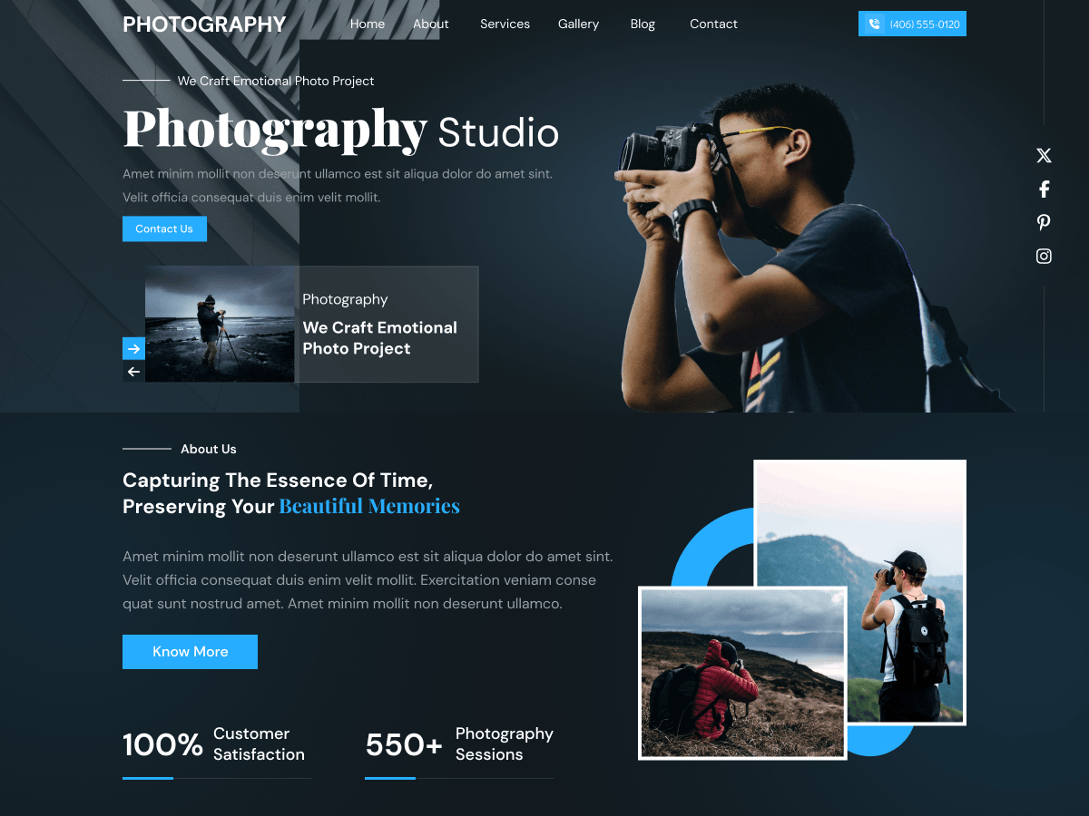 Photography Album WordPress 主题