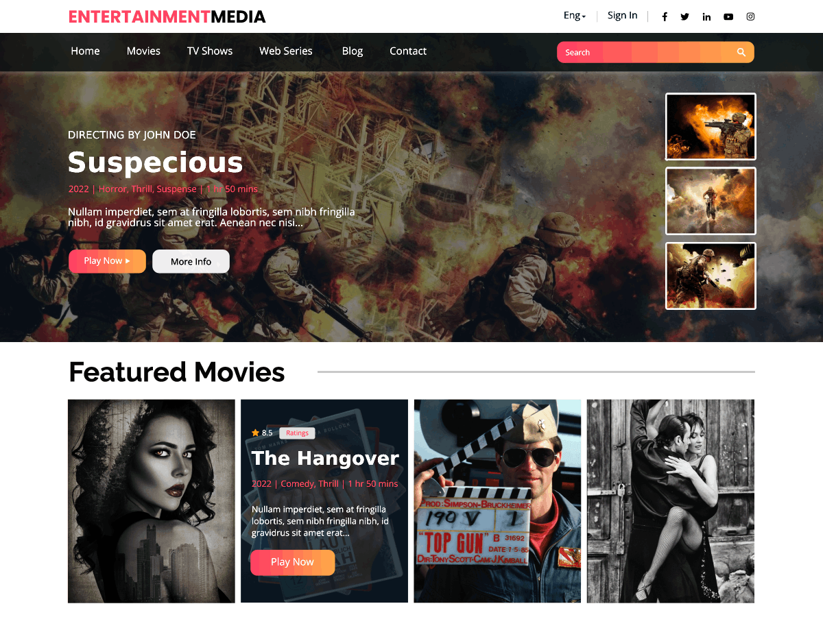 screenshot-717 Entertainment Media WordPress 主题