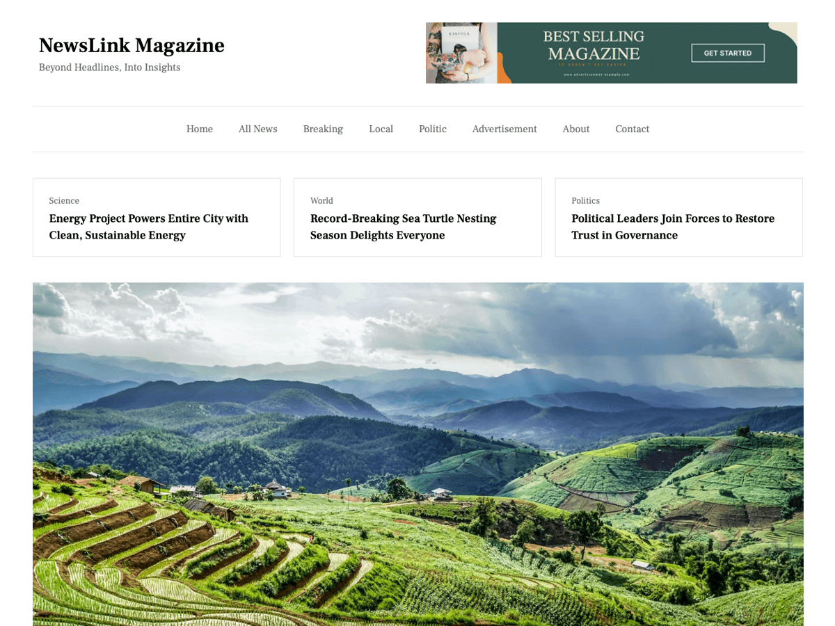 Newslink Magazine WordPress 主题