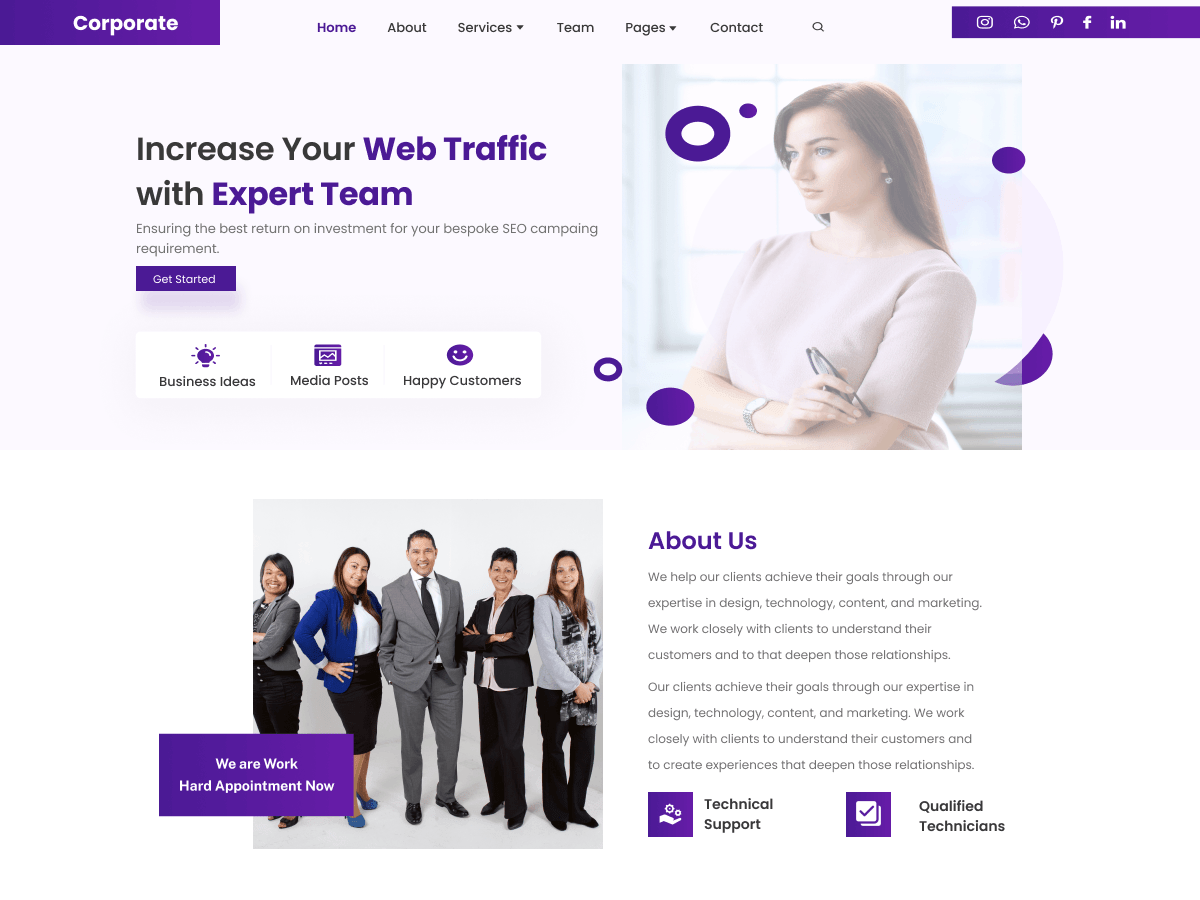 Corporate Office WordPress 主题