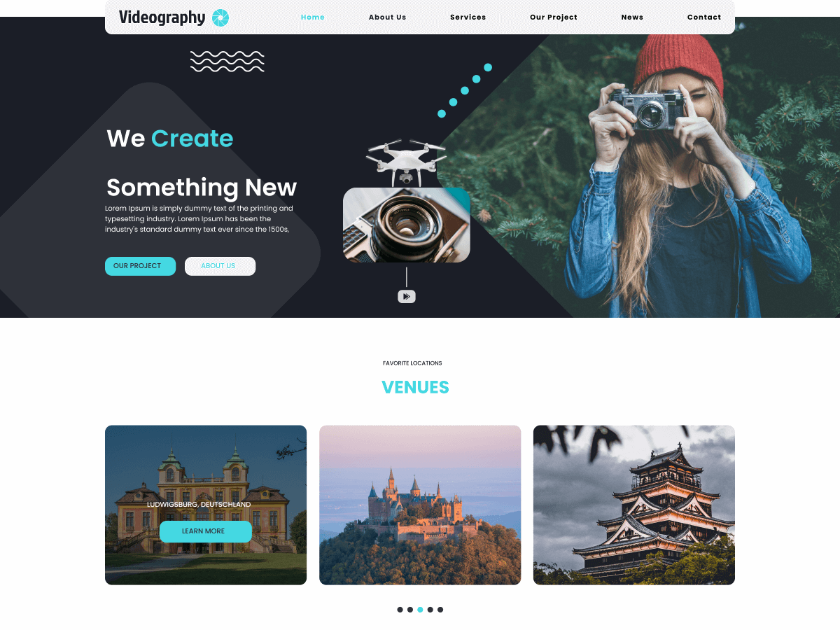 Videography Studio WordPress 主题