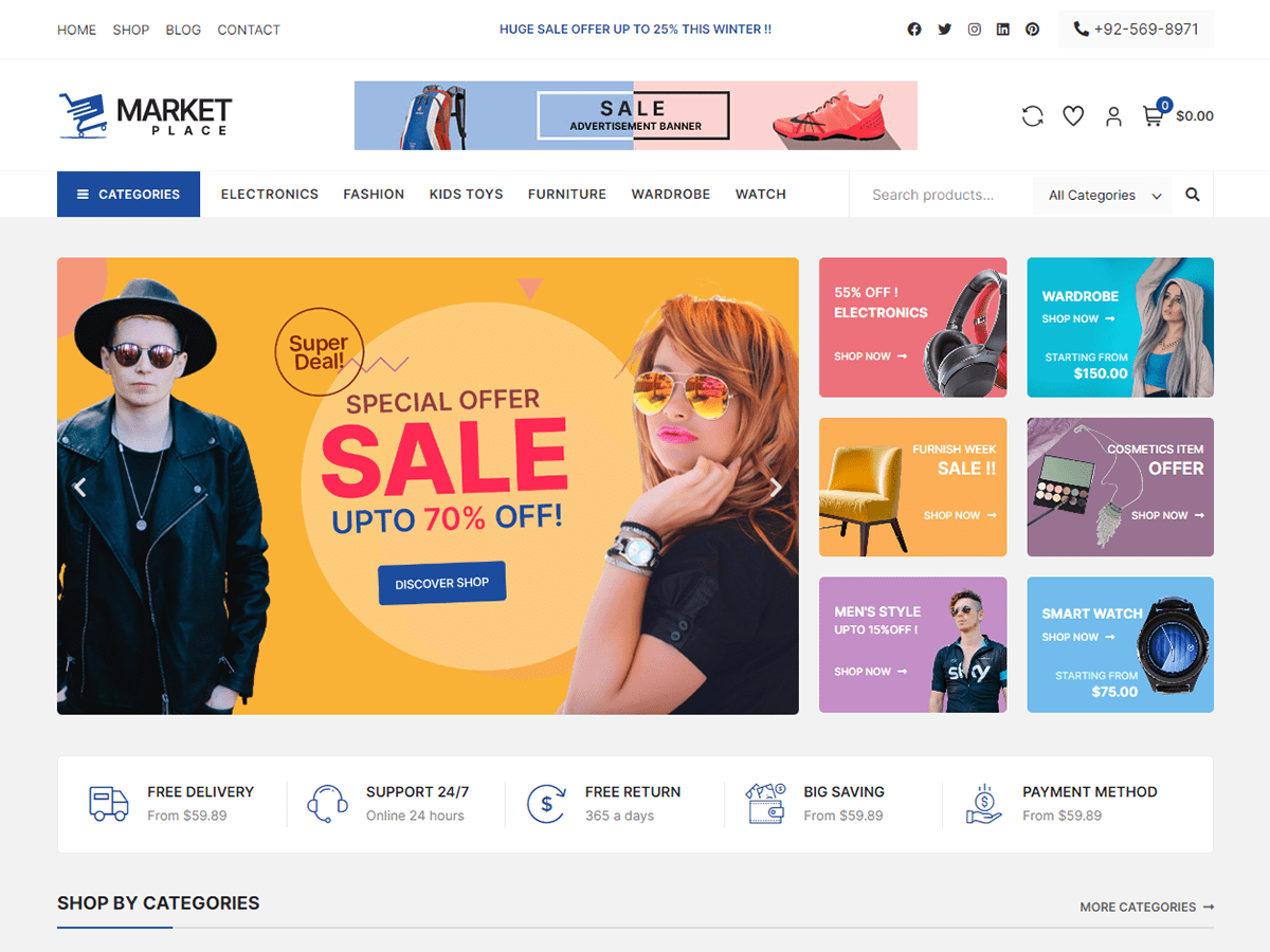 screenshot-751 Bosa Marketplace WordPress 主题