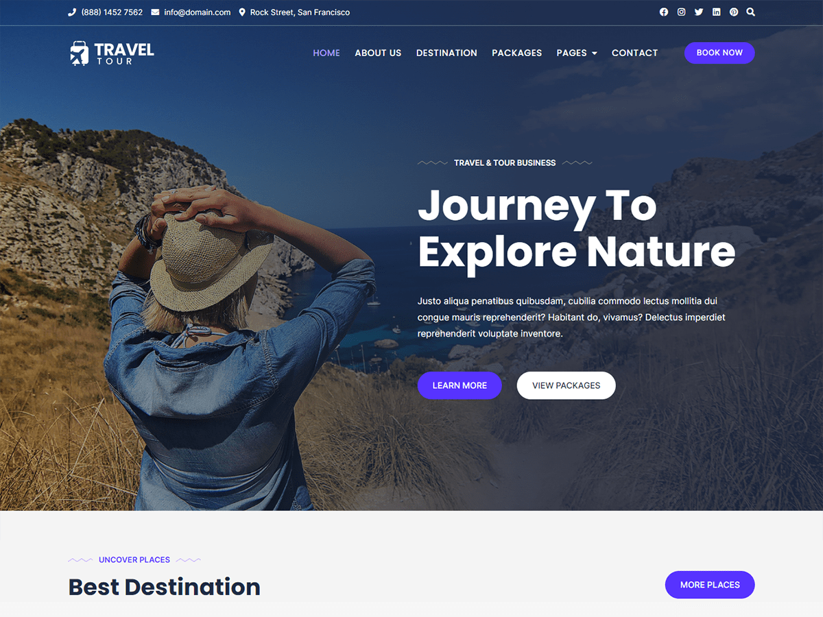 screenshot-757 Bosa Travel Tour WordPress 主题
