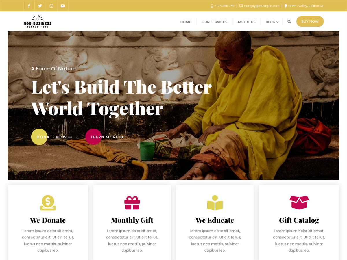 NGO Business WordPress 主题