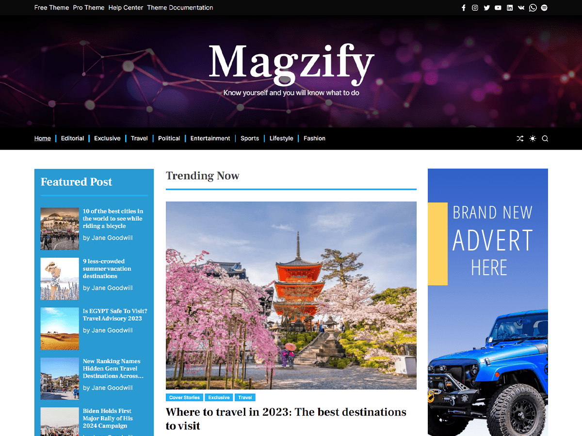 Magzify WordPress 主题