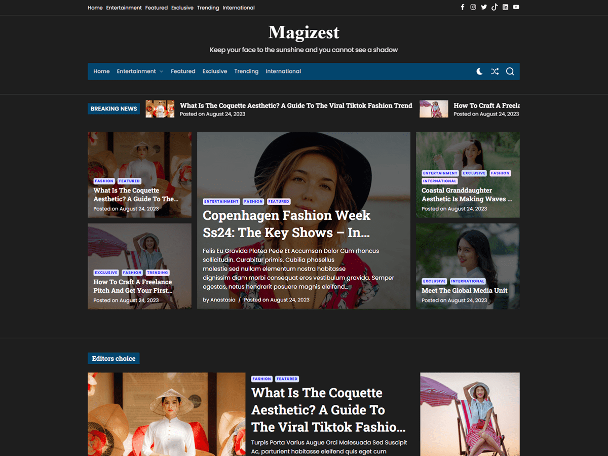 MagiZest WordPress 主题
