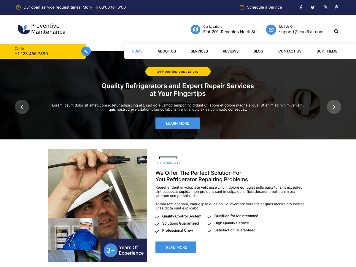 screenshot-826 Preventive Maintenance WordPress 主题