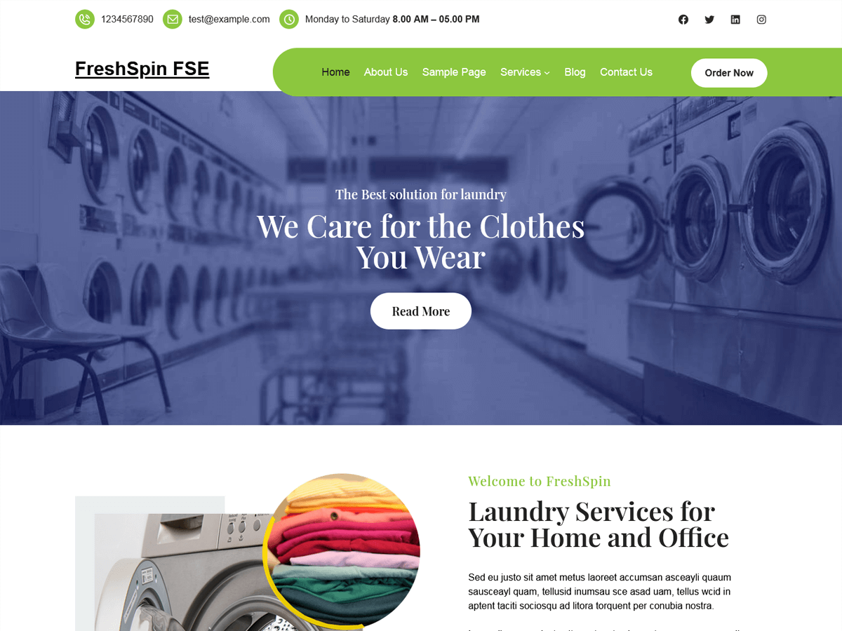 screenshot-834 FreshSpin FSE WordPress 主题