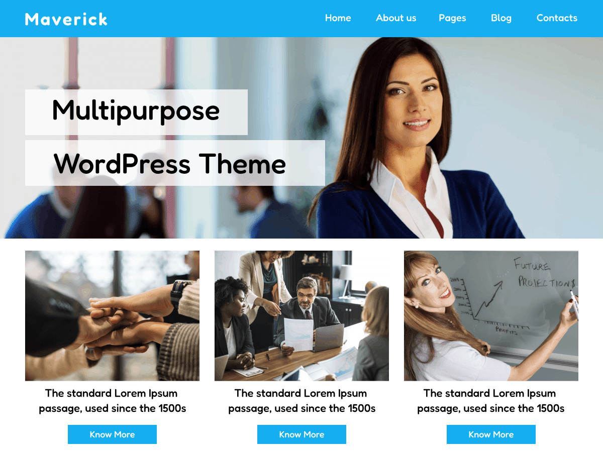 The Maverick WordPress 主题