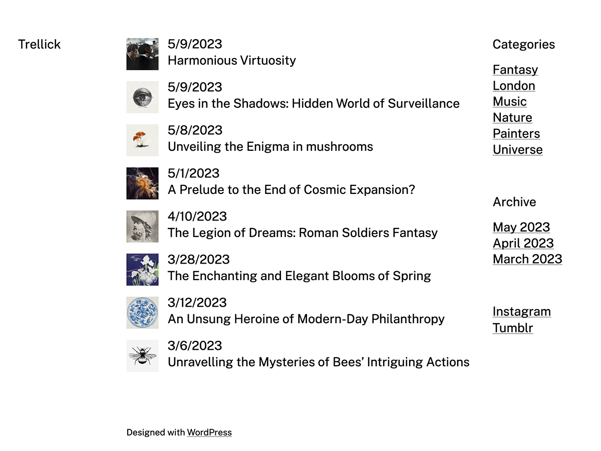 Trellick WordPress 主题