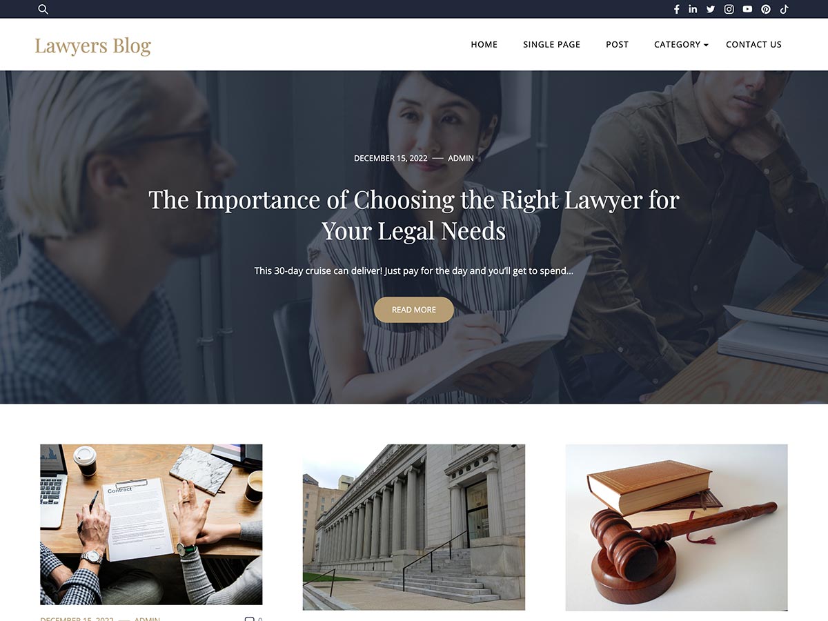 screenshot-88 Lawyers Blog WordPress 主题