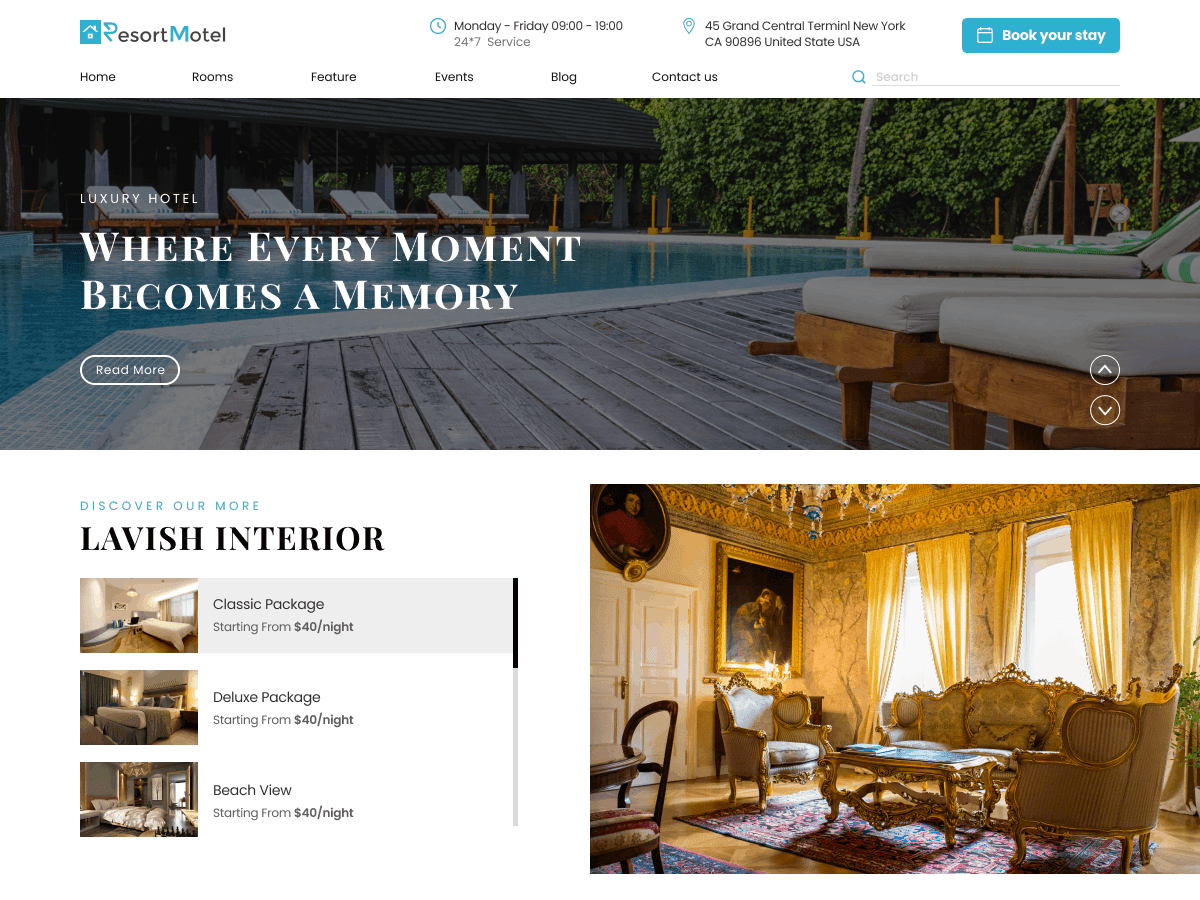 Resort Motel WordPress 主题