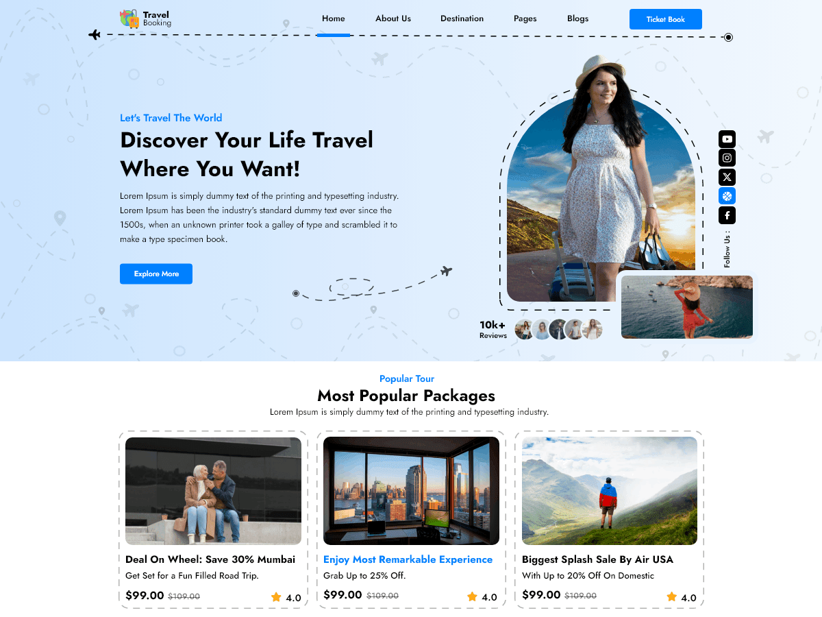 Travel Booking Solutions WordPress 主题
