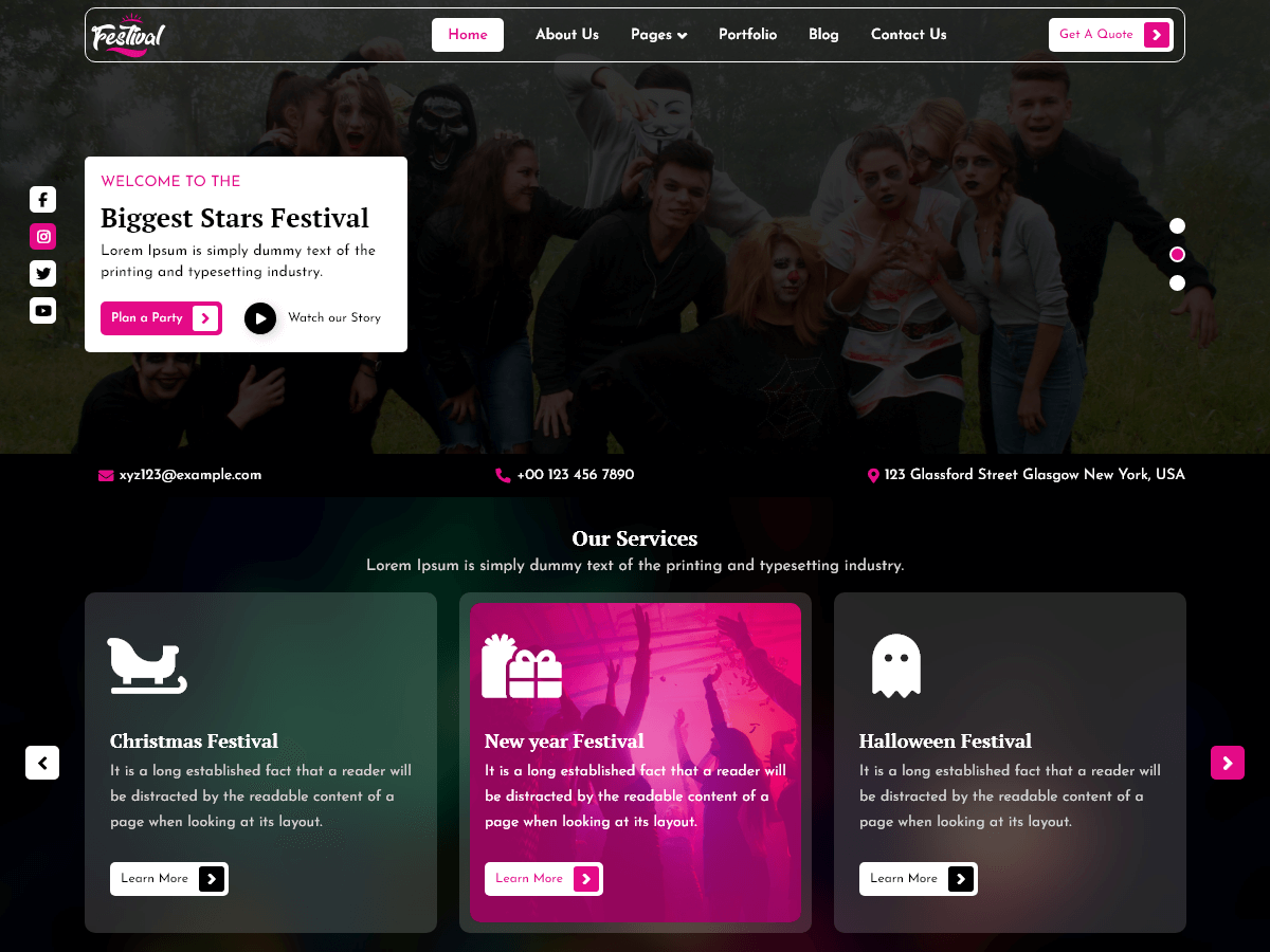 Cultural Festival WordPress 主题