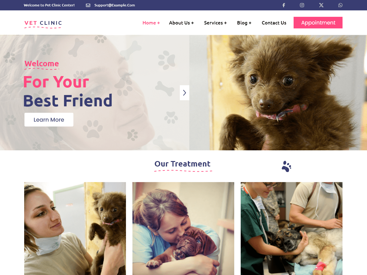 Veterinary Clinic WordPress 主题