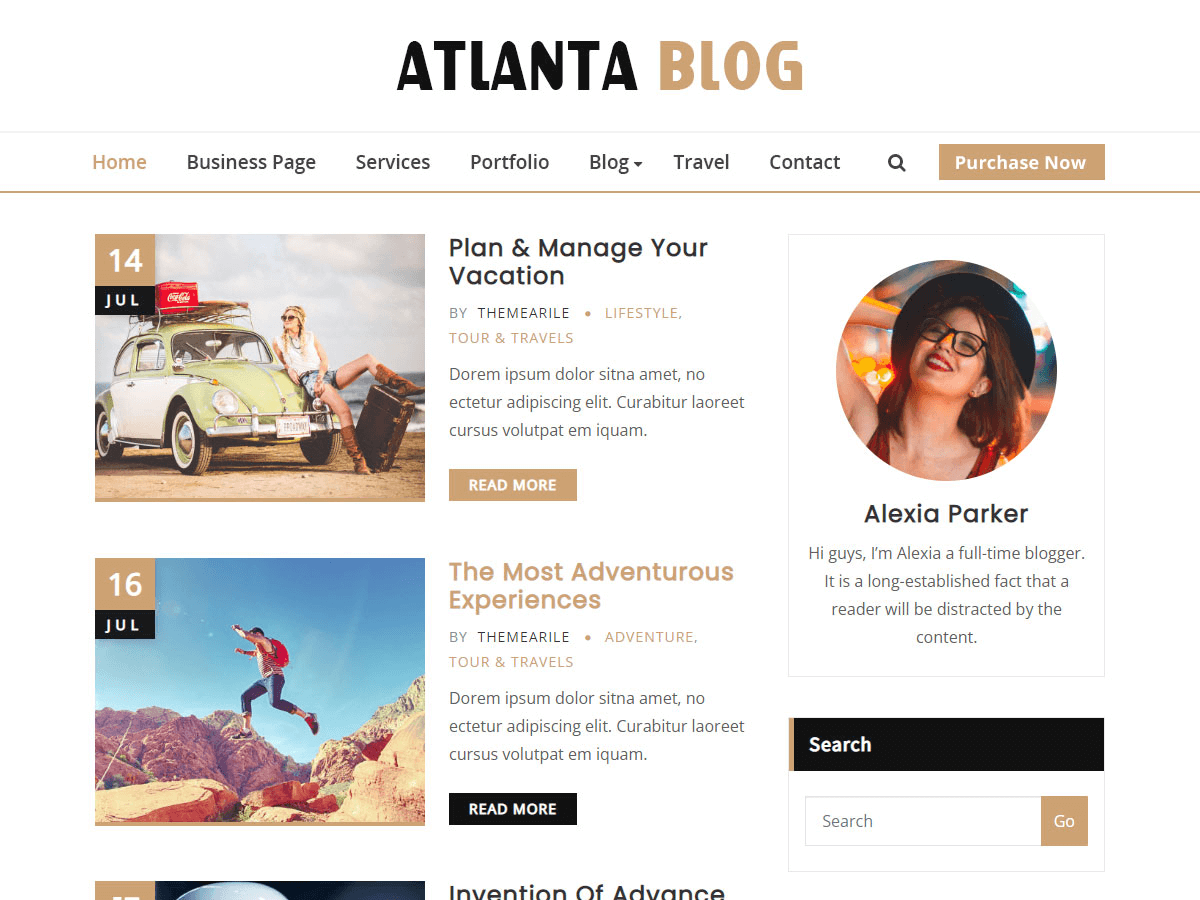 Atlanta Blog WordPress 主题