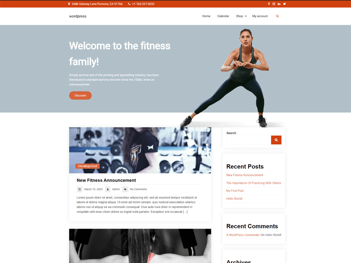 screenshot-914 Fitness Blog WordPress 主题