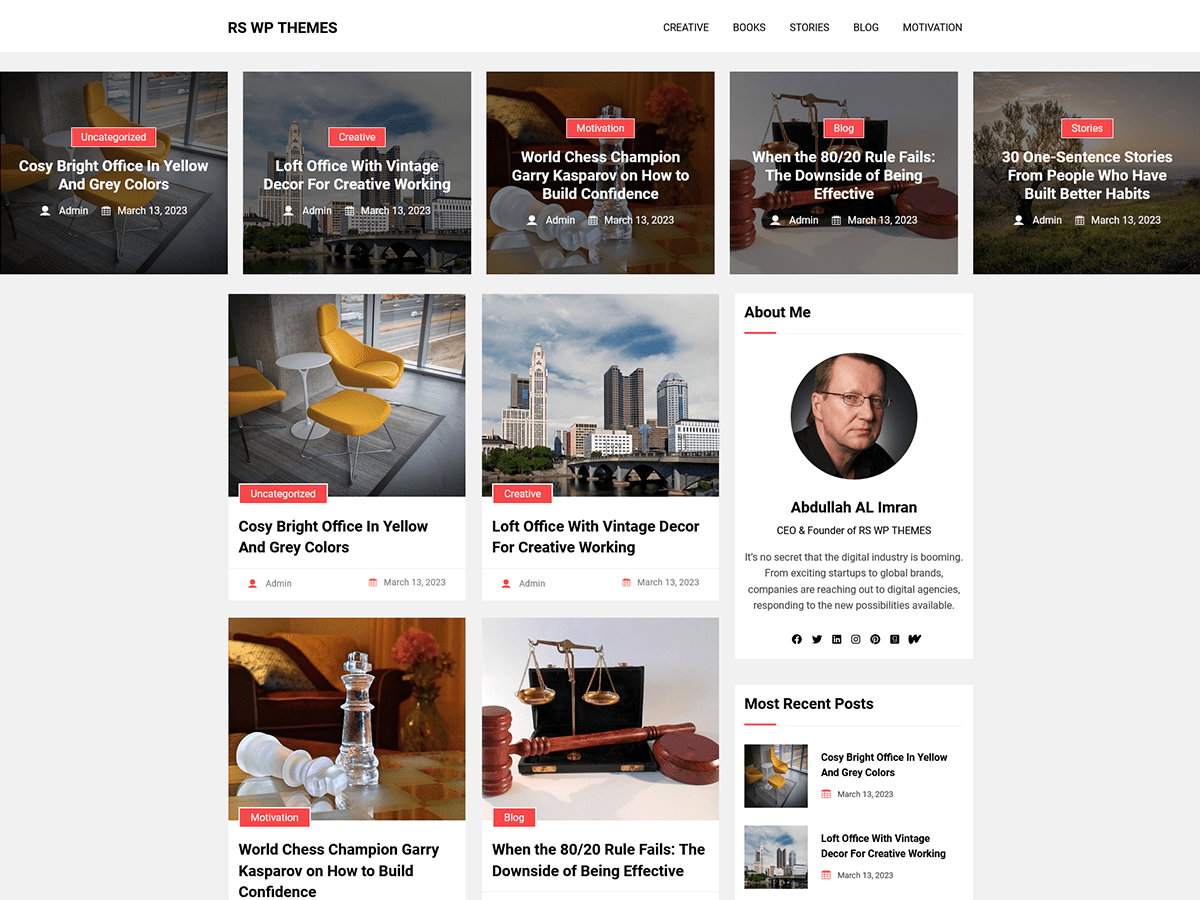 screenshot-915 RS WP MINIMAL BLOG WordPress 主题