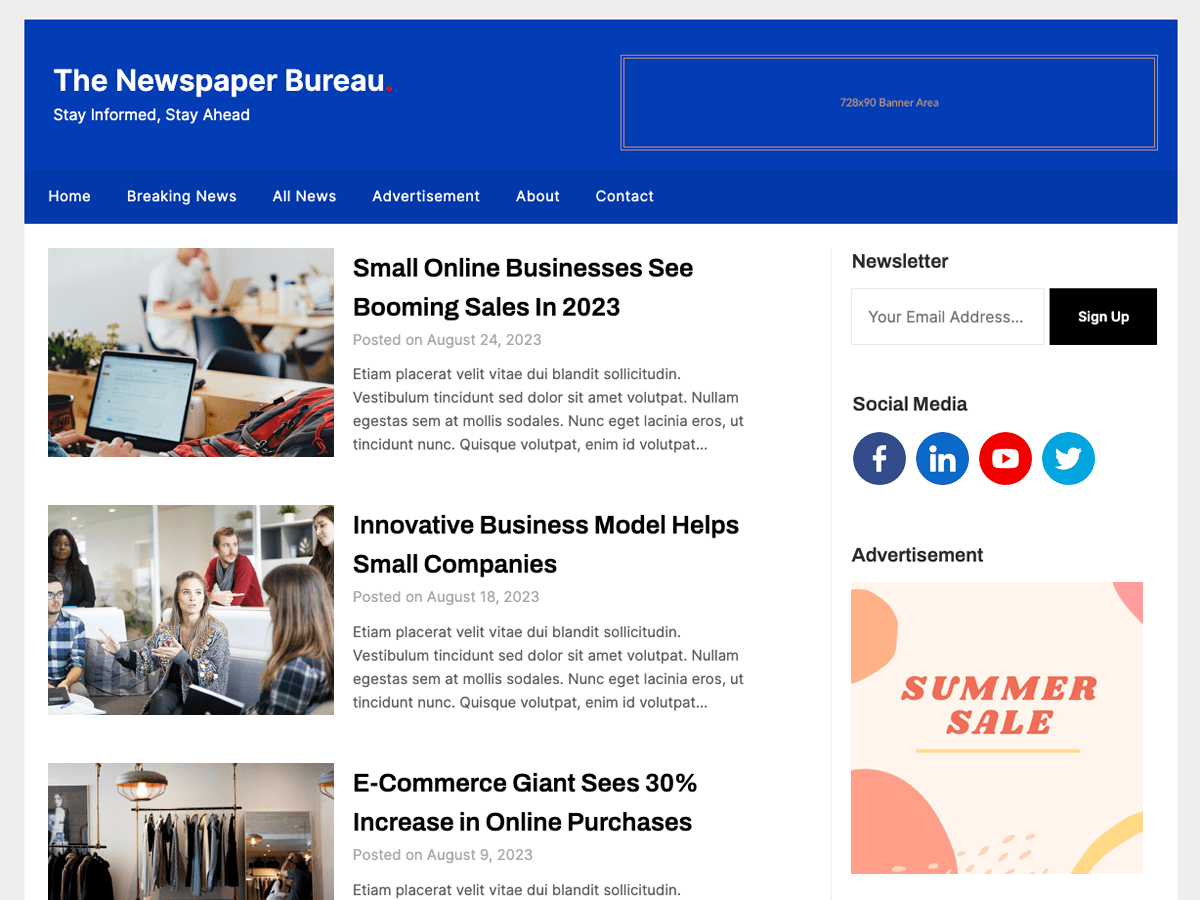 screenshot-920 The Newspaper Bureau WordPress 主题