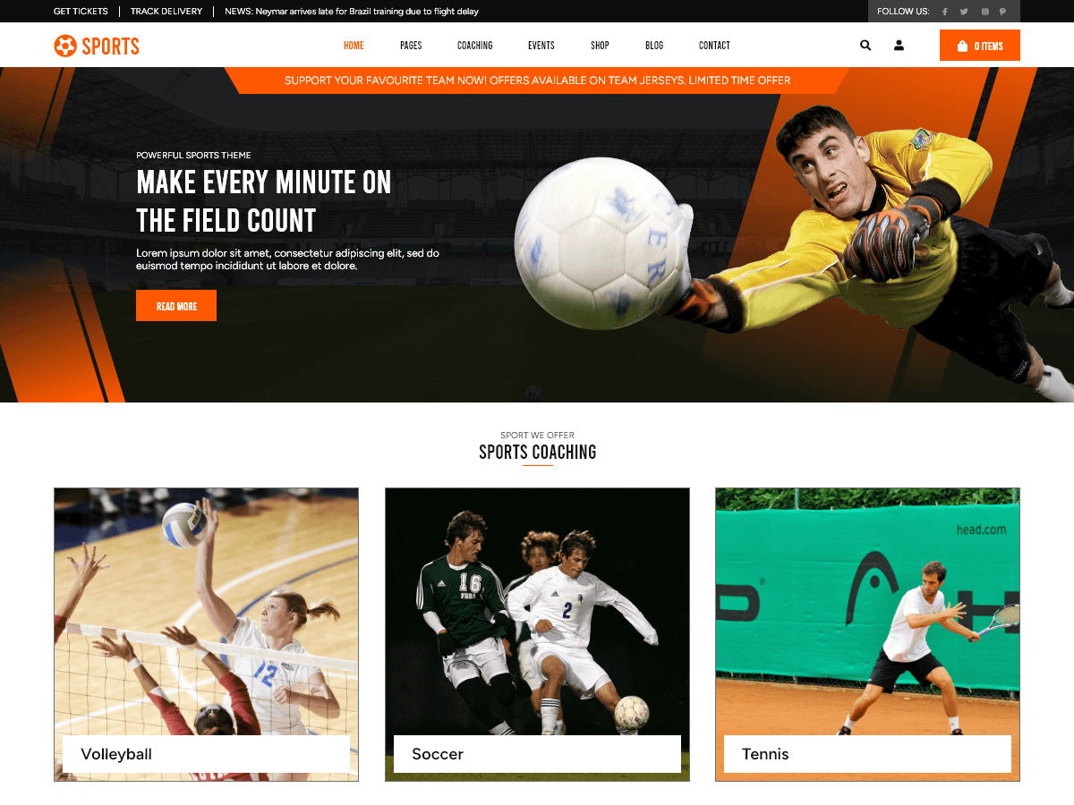 screenshot-925 Sports League WordPress 主题