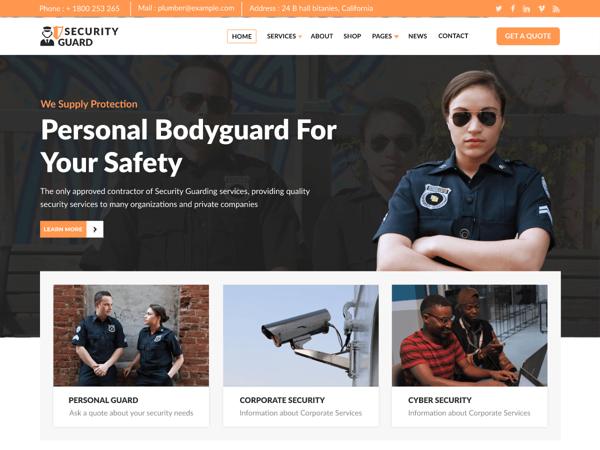 screenshot-929 Elite Security Guard WordPress 主题