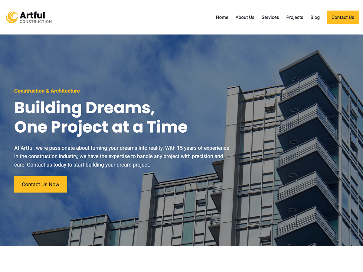 Artful Constructions WordPress 主题