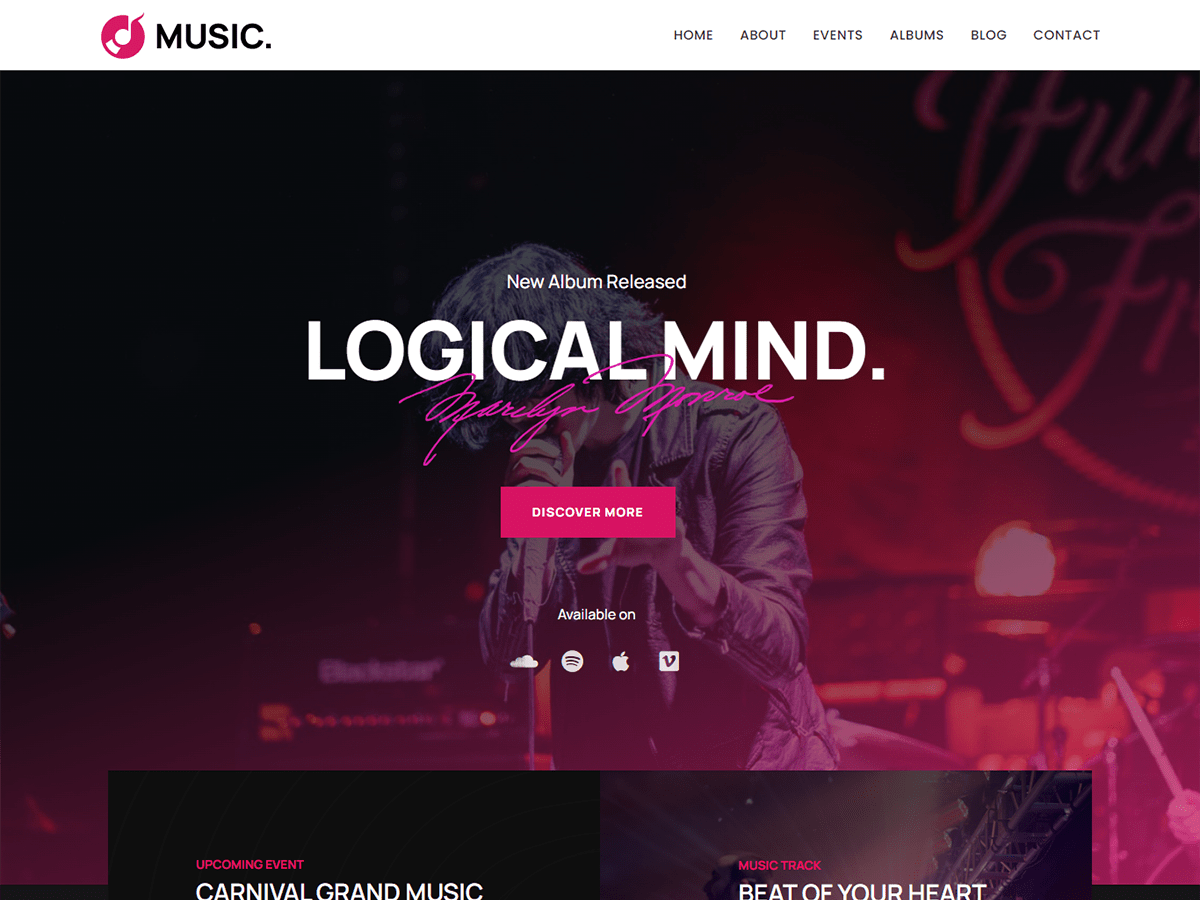 Kortez Music WordPress 主题