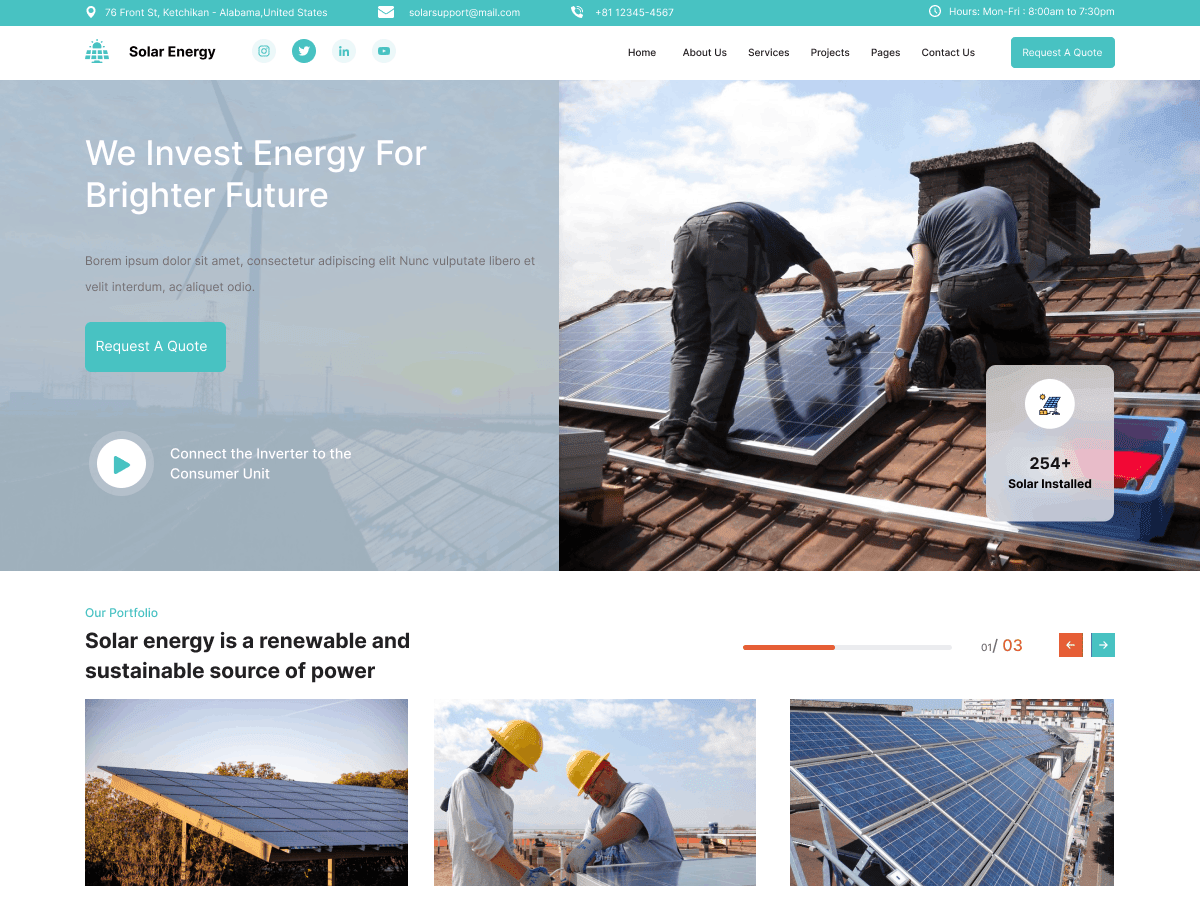 Solar Energy Engine WordPress 主题