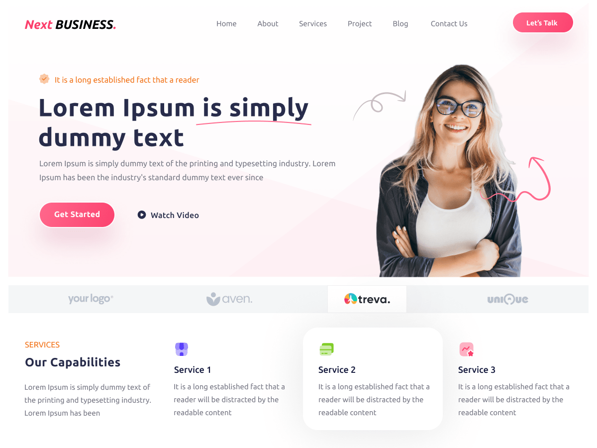 Next Business WordPress 主题