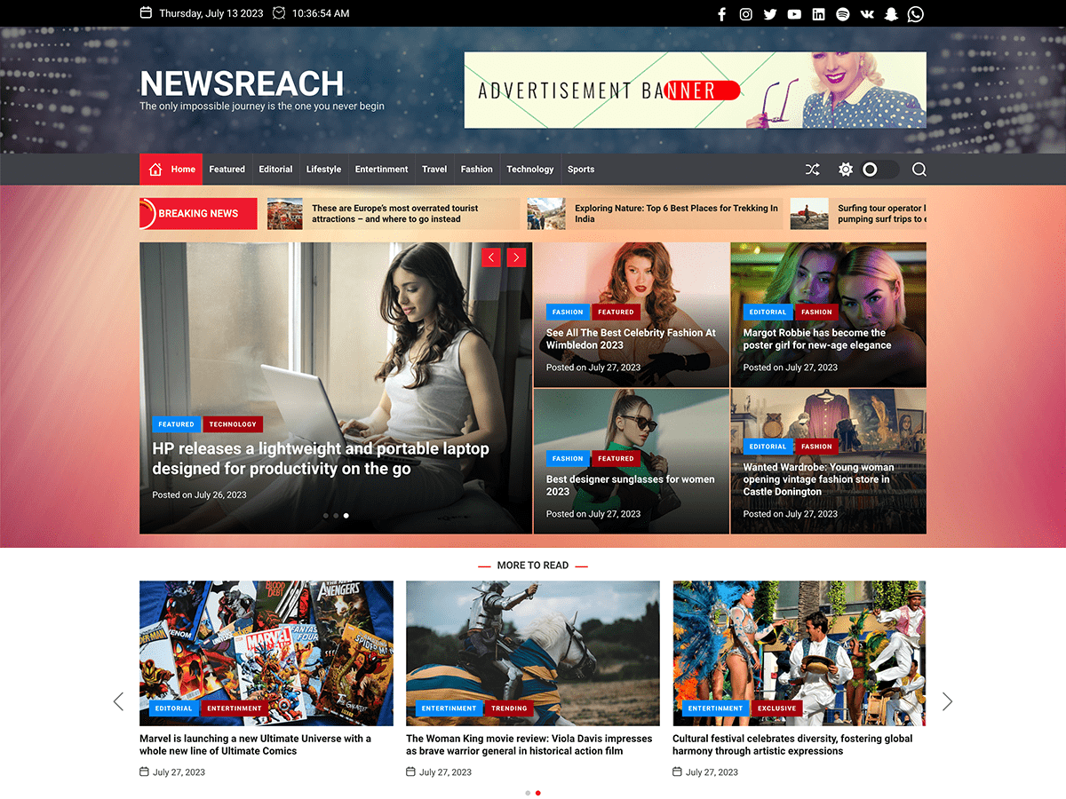 NewsReach WordPress 主题
